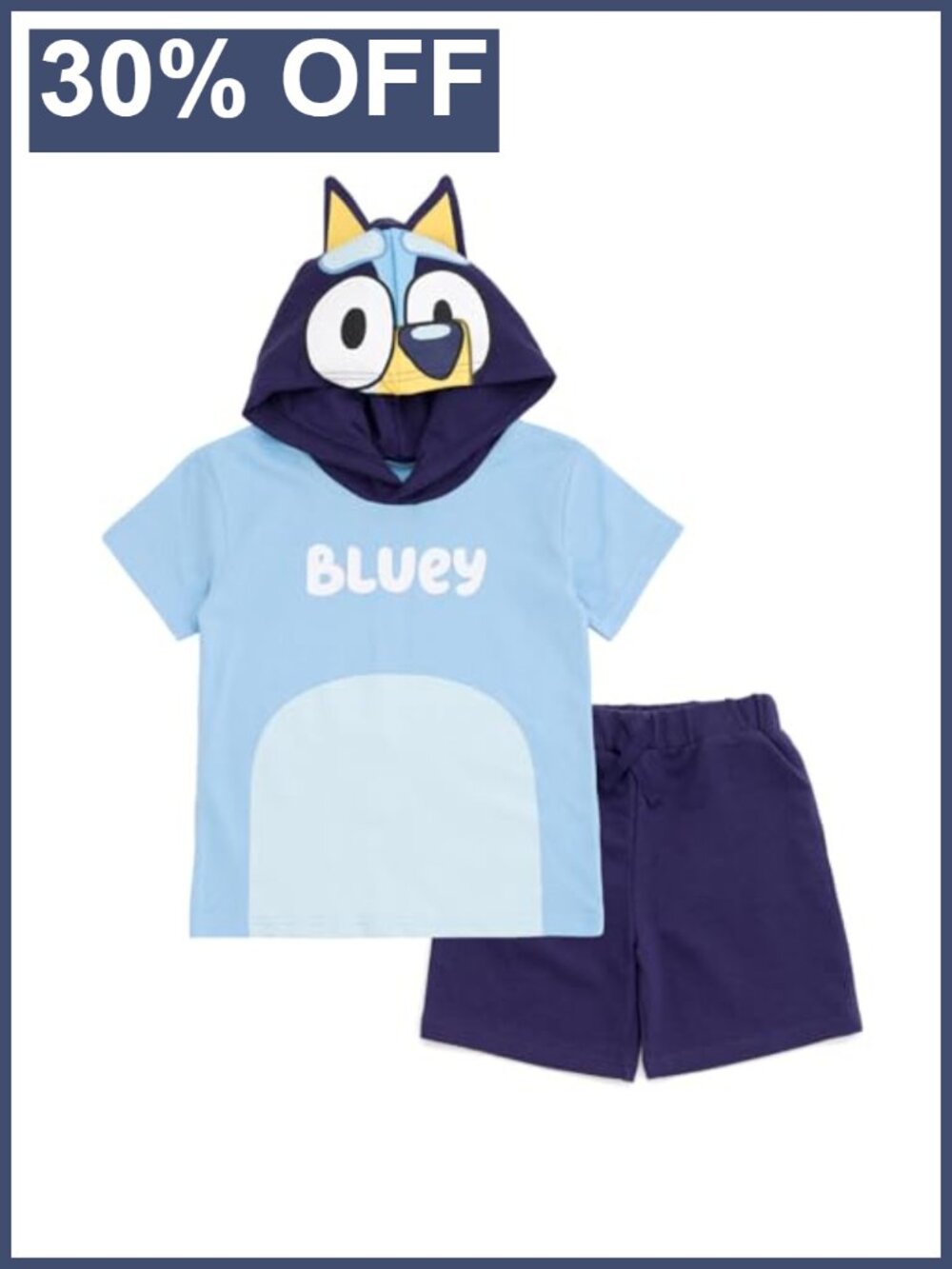 Hooded Cosplay Tee & French Terry Shorts Set Toddler